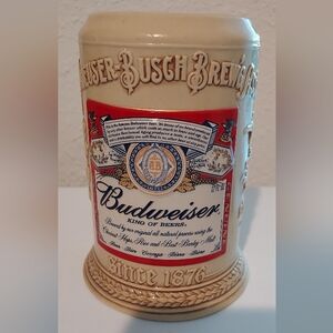 Vintage 2001 Budweiser King Of Beers Label Stein Mug Anheuser Busch Numbered